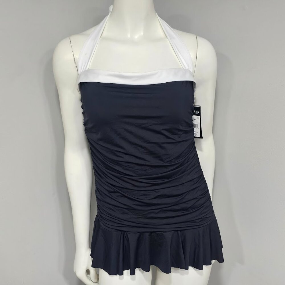 Lauren by Ralph Lauren Bel Air Skirted One-Piece Swimsuit - Picture 2 of 12